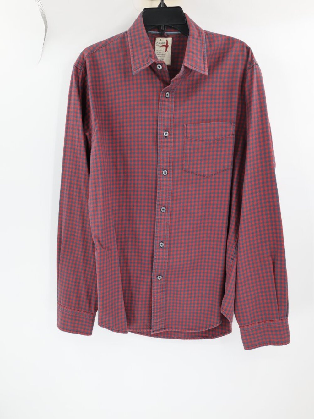 Relwen Shirt Mens Large Flannel Long Sleeve Button Up Plaid Cotton Wool outdoor